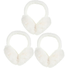 3pcs Foldable Women Ear Muffs Winter Ear Warmers Soft Plush Thermal Headband