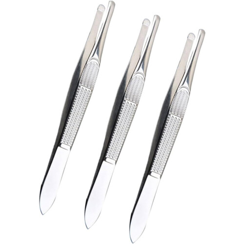 Edelstahl-Pinzetten-Set, 3-teilig, Geschenkidee zum Jahrestag oder Muttertag