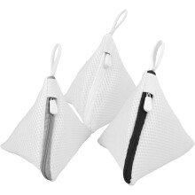 Lot de 3 sacs à linge en filet pour machine à laver, mini sacs triangulaires en polyester