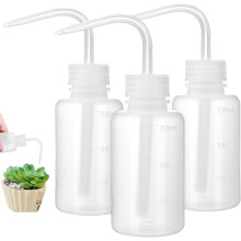 3 Pcs 150ml Plastic Squeeze Bottles White, Small Wash Bottles for Plant Watering and Liquid Dispensing