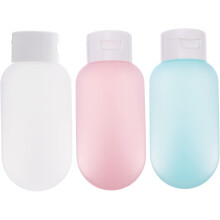 3er-Set wiederbefüllbare Reise-Toilettenflaschen mit Quetschfunktion, tragbarer Shampoo-Spender, Kunststoffbehälter für Lotionen, Pumpe
