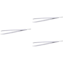 3-teiliges Set Edelstahl-Augenbrauenpinzetten mit abgeschrägter Kante für präzises Augenbrauen-Make-up