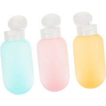 3er-Pack auslaufsichere, tragbare und wiederbefüllbare Reise-Kosmetikflaschen (60 ml) aus PE/PP für Camping