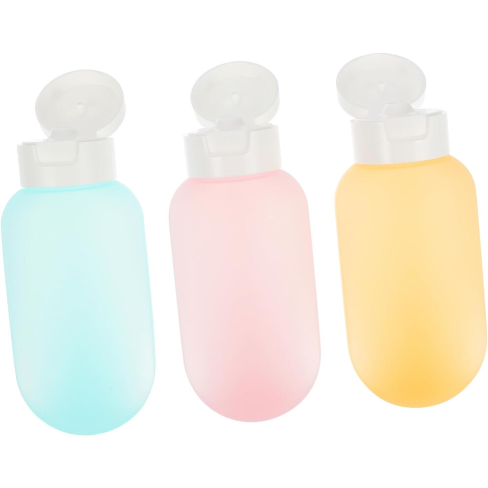 Hkhbjs 3Pcs Travel Cosmetic Bottles Leak Proof Portable Refillable Travel Toiletries Containers 60Ml Pe Pp For Camping