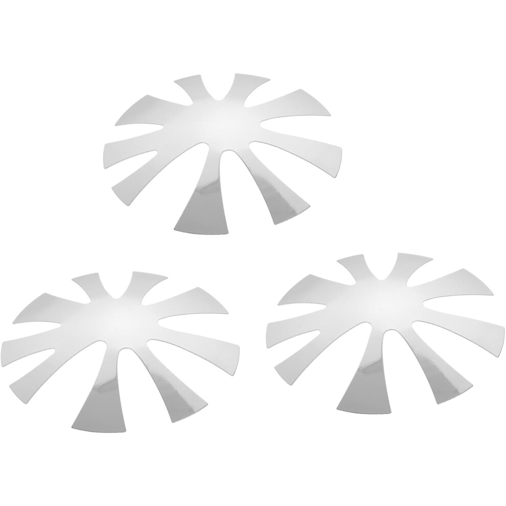 Hkhbjs Silver 3Pcs Professional Nail Art Manicure Steel Plate Nail Trimmer Art Templates For Home Use