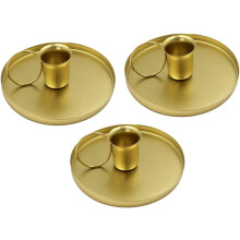 3er-Set Kerzenständer aus Eisen für Spitzkerzen, Metallkunst-Halter, Ständer, Tischdekoration für Hochzeiten, Partys und Esstische