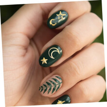 Nail Art Charms Gold Charm Moon Star Decor DIY Sequins Nail Sticker Decor