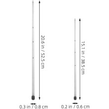 Bordfotbollsmanöverstänger Fotbollsmaskinstänger Stålstänger 6mm 8mm Diameter 2st