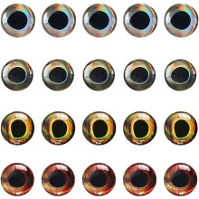 4d olhos do lure da pesca 5mm artificiais holográficos da mosca amarrando materiais 20pcs