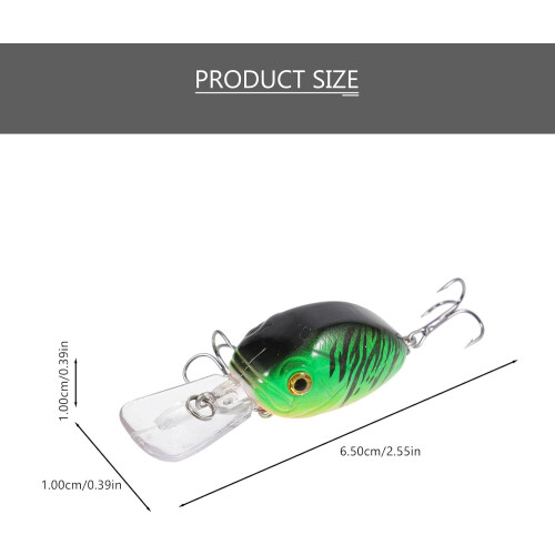 Rock Fatty 6,5 cm 7,5 g Kunstköder, 2 Stück, verschleißfester Kunststoff, Salzwasser-Angelköder für Barsch 1