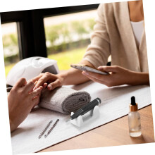 2pcs Electric Nail Polisher Handle Storage Holder Multi-functional Pvc Plastic Easy to Place Odorless White