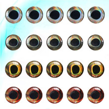 4D Vislokogen 5 mm Kunstmatige Holografische Vliegbindmaterialen 20 stuks