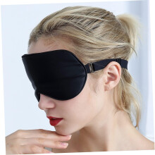 2pcs Silk Sleep Blindfold Weighted Eye Mask for Men Women Blackout Comfortable Head Strap for Travel Home