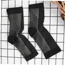 2pairs Nylon Open Toe meias para esportes correndo suor absorvente e meias de compressão respiráveis Xl