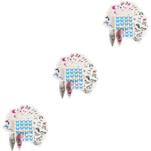 3 sets nagelstickers in aquarelstijl, grote nagelpatches, creatieve kunstdecoratie voor vrouwen, press manicure