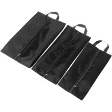 3pcs sacos de sapato de viagem organizador portátil saco de sapato fechamento de zíper
