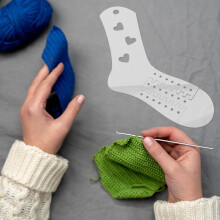 Stück Acryl-Sockenblocker zum Stricken von DIY-Hohlstrümpfen mit Herzmuster