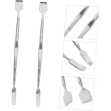 Lot de 2 extracteurs de points noirs en acier inoxydable, outils de nettoyage du visage Ă finition lisse.