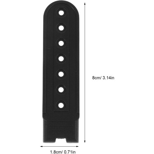 2 Pairs Nylon Snapback Cap Strap with Adjustable 7-Hole Buckle, Stretchable Single Row Fastener 1