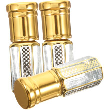 3 sztuki pustych butelek na perfumy w kształcie rolki, pojemniki na olejki eteryczne, konstrukcja przyjazna w podróży, szczelny dozownik perfum
