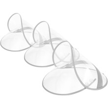 3 protectores faciales reemplazables para el ala del sombrero y la capucha del impermeable. Fácil instalación.