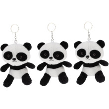 3er-Set entzückende Panda-Schlüsselanhänger, Taschenanhänger, niedliche Schlüsselanhänger für Rucksäcke, Autos und mehr
