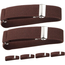3 Paar elastische Ärmelhalter für Damen und Herren, verstellbare, rutschfeste Armbänder