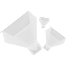 3 stampi piramidali fatti a mano, stampi in silicone fai da te per fusione di resina, gioielli, decorazioni piramidali