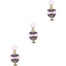 Lot de 3 flacons aromatiques pour huiles essentielles, style oriental, flacons de parfum décoratifs et portables pour parfumer l'eau à la maison