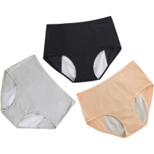 3er-Pack Menstruationshöschen für Damen – Atmungsaktive Slips mit hohem Bund, bequeme Periodenunterwäsche, elastische Unterwäsche