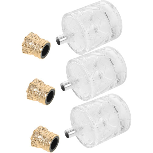 3pcs Travel Perfume Atomizer Bottles Glass Refillable Mini Spray Vials