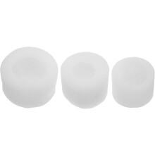 Lot de 3 moules à bougies en forme de rose, en silicone, pour la fabrication de bougies, de savons et de bonbons mous.