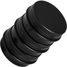 3er-Pack tragbarer Mini-Pillenorganizer aus Metall, kleines 10-ml-Reisemedikamentenetui mit kompaktem Design