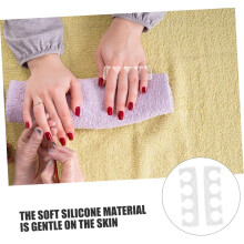 2 Paar weiche Zehenspreizer aus Silikon für Pediküre und Nagelpflege, bequeme Zehentrenner aus Gel