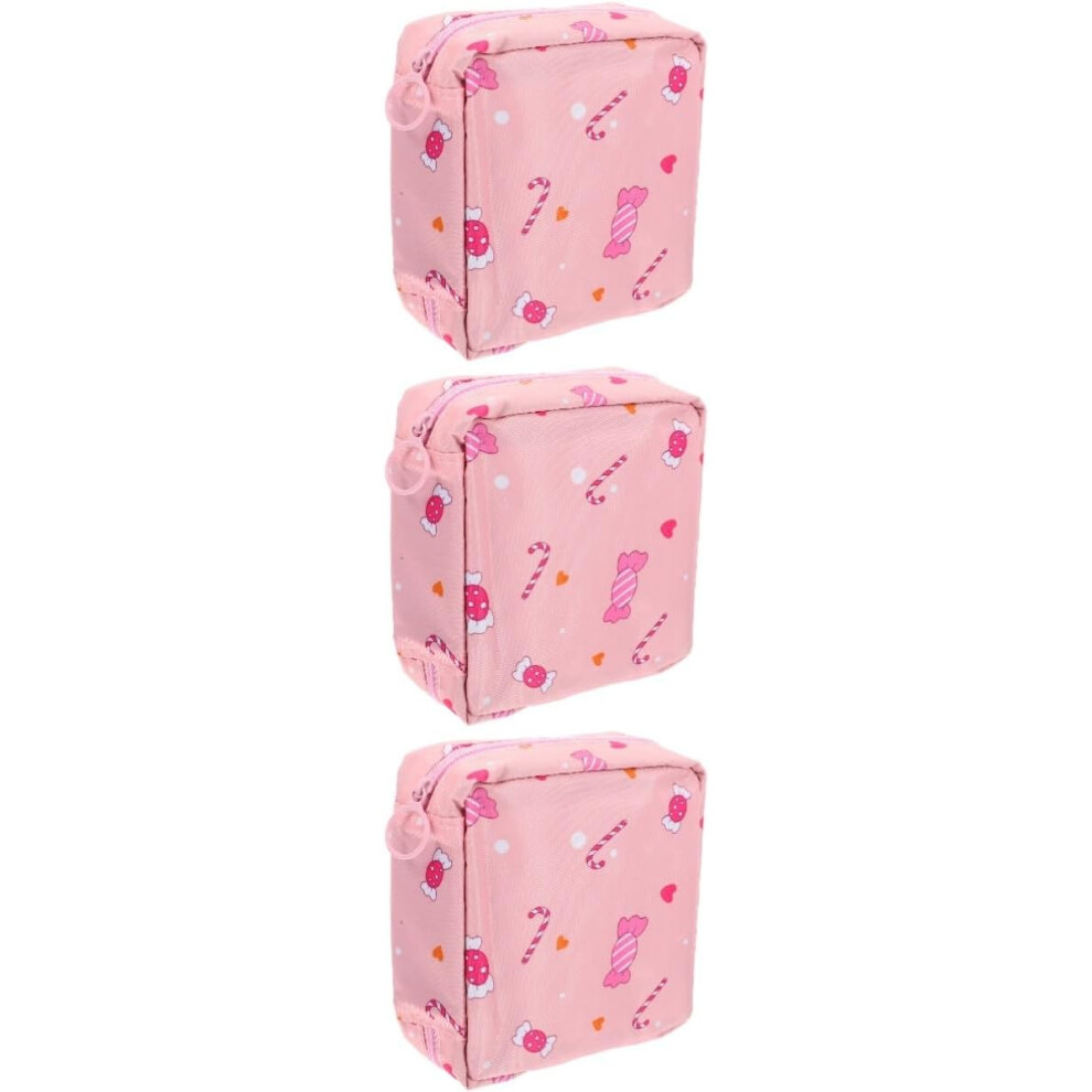 Hkhbjs 3Pcs Portable Tampon Holder Multi-Function Delicate Period Bag Reusable Sanitary Storage Holder