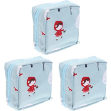 3 sztuki delikatnych torebek do przechowywania podczas okresu, wygodny uchwyt higieniczny, wielokrotnego użytku woreczek menstruacyjny