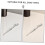 Lot de 2 bâtonnets extracteurs de points noirs en acier inoxydable 8