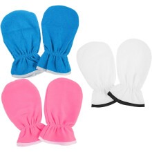 3pairs Skin Care Wax Gloves for Female Hand Spa Essential Oil Moistening Hand Mitts for Overnight Use