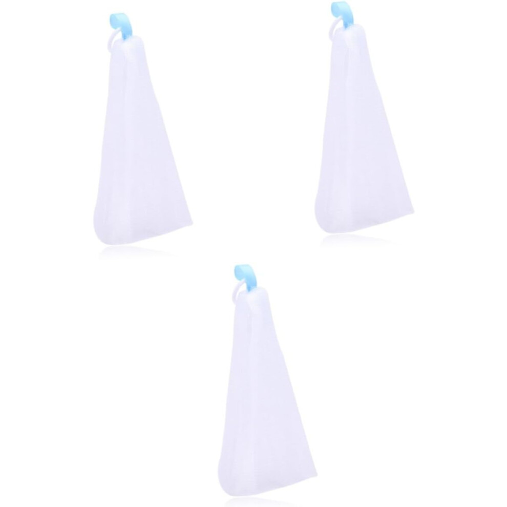 Hkhbjs 3Pcs Foaming Net For Face Washing Soap Cleanser Net For Facial Shower Gel And Shampoo