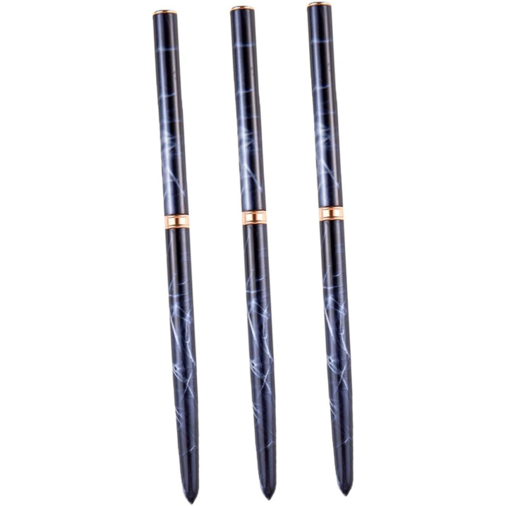 Hkhbjs 3Pcs Nail Art Pen Metal Rod Marble Design Nail Art Drawing Liner Pens For Professional Manicure Tools Dotting Design