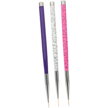 Nagelkunst-Liner-Pinselstift-Set, 3-teilig, Werkzeuge zum Nagelstreifen- und Punktmalen für Maniküre-Salons, Präzisionsmalstifte