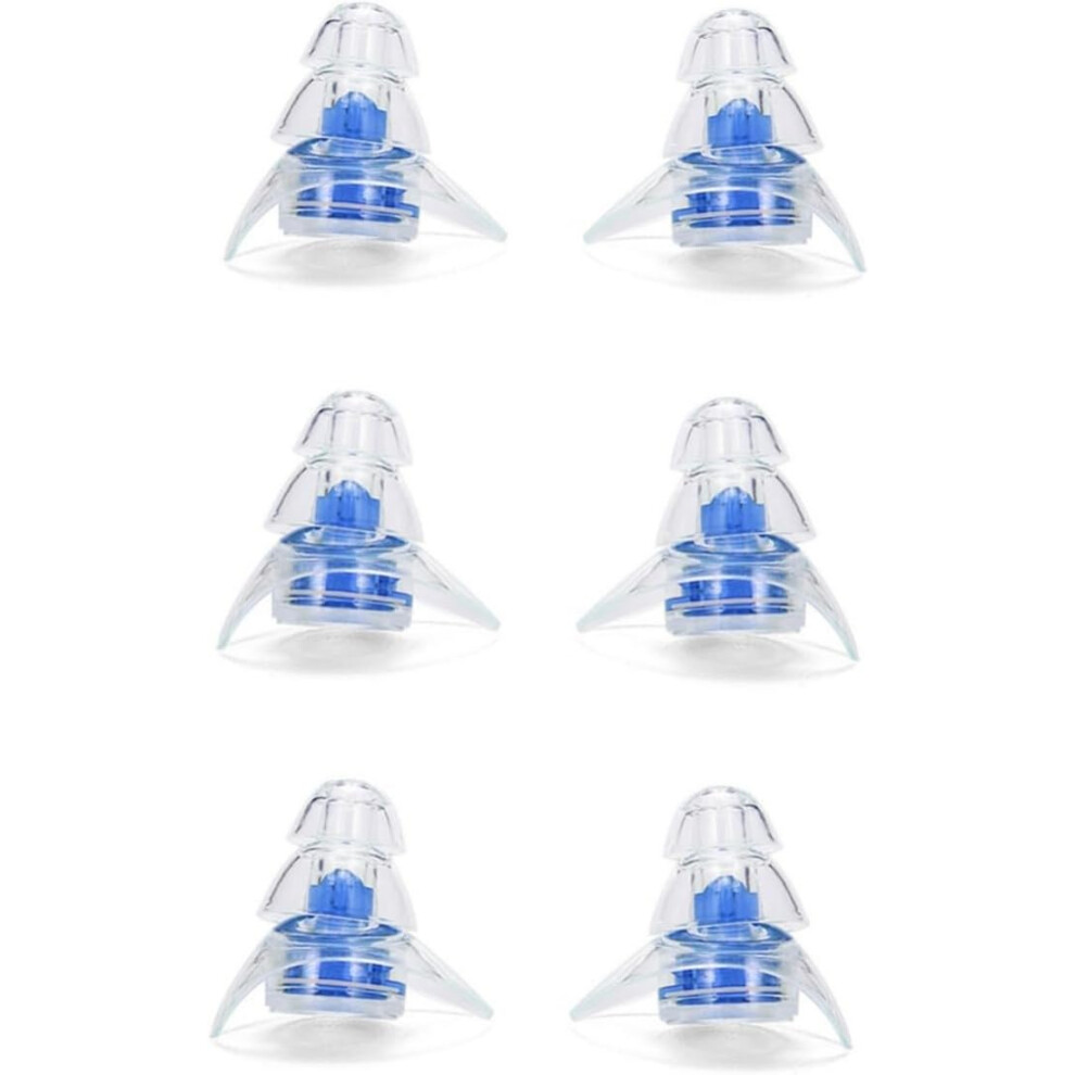 3Pairs Reusable Silicone Ear Plugs For Noise Reduction Sound Insulation And Hearing Protection 5455468019432