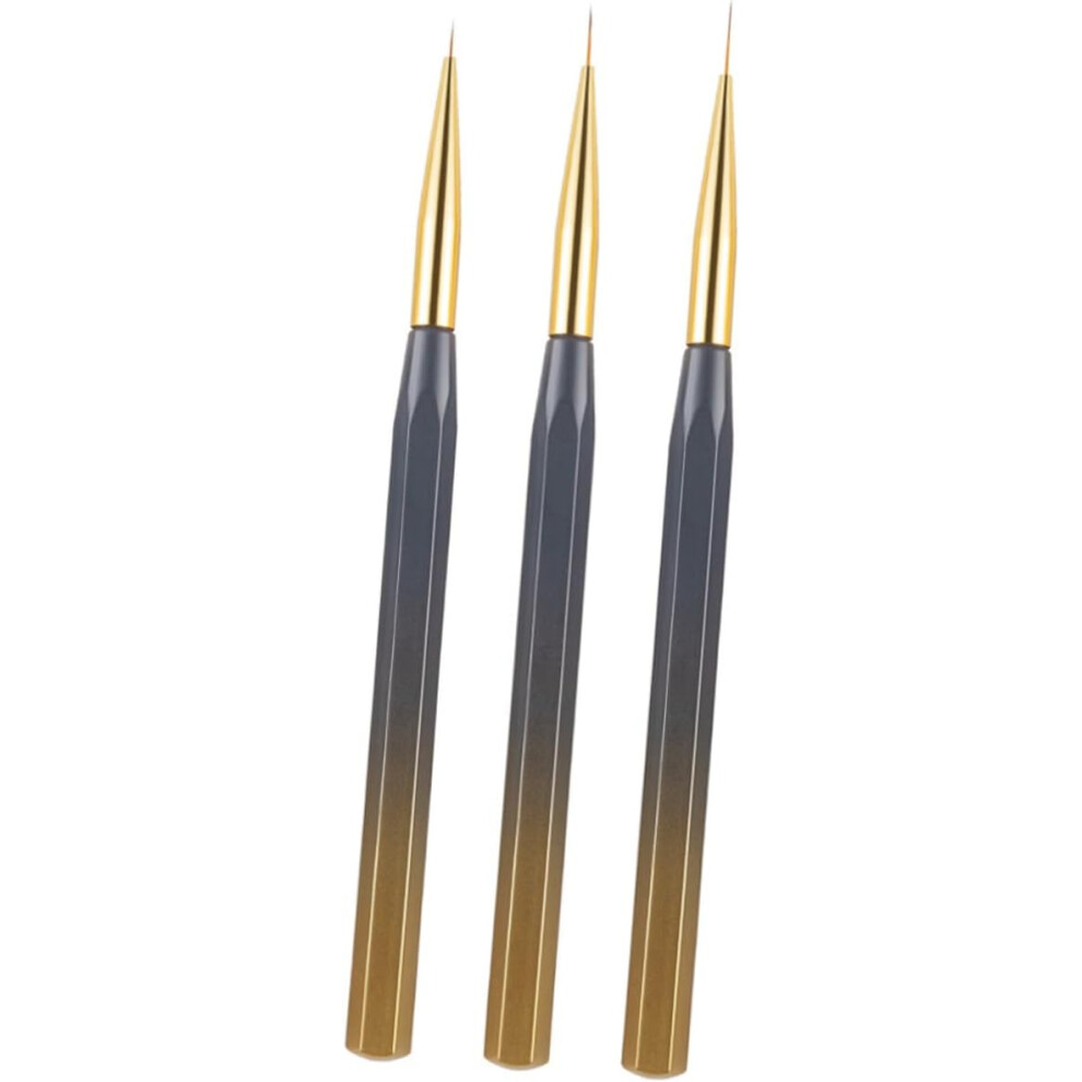 Hkhbjs 3Pcs Drawing Pen For Nail Art Nail Art Liner Manicure Tool Brush Pen For Women For Manicure Liner Brush
