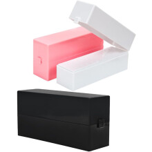 Caja expositora de 3 brocas para uñas, organizador de brocas para manicura, estuche de almacenamiento para uñas.