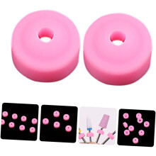 30pcs Silicone Nail Drill Dust Guard Nail Drill Bits Dust Caps for Manicure Pedicure Art Tools Easy to Install and Remove