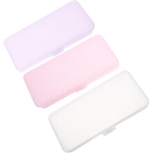 3er-Set Aufbewahrungsboxen für Nagelspitzen, kompakte rechteckige Aufbewahrungsboxen aus Kunststoff, stilvolles Design, leicht zu finden