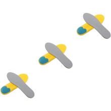 3pairs espessado calcanhar almofadas insolas de absorção para sapatos esportivos almofadamento massagem insolas respiráveis espessar