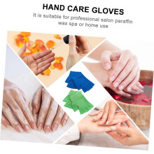 Guanti idratanti senza dita in gel, 2 paia, verdi e blu, per la cura nutriente delle mani e per trattamenti spa.