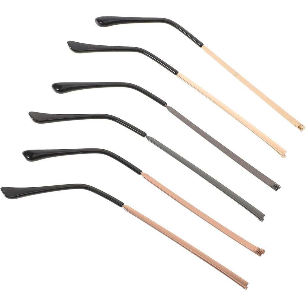 Hkhbjs 3Pairs Replacement Temples For Glasses Metal Structure Eyeglass Legs Eyewear Accessories