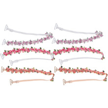 3 Paar bestickte Schulterträger mit Blumenmuster als Ersatz für Kleider